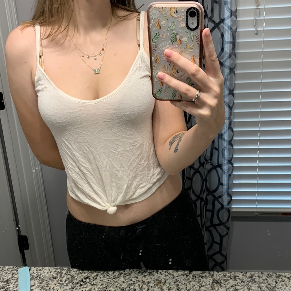 White tank top
